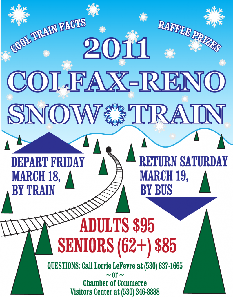 Colfax Chamber Hosting Snow Train to Reno Sierra FoodWineArt A